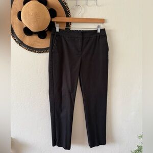 Boden Black Crop Ankle Trouser Pants Size 6 Petite